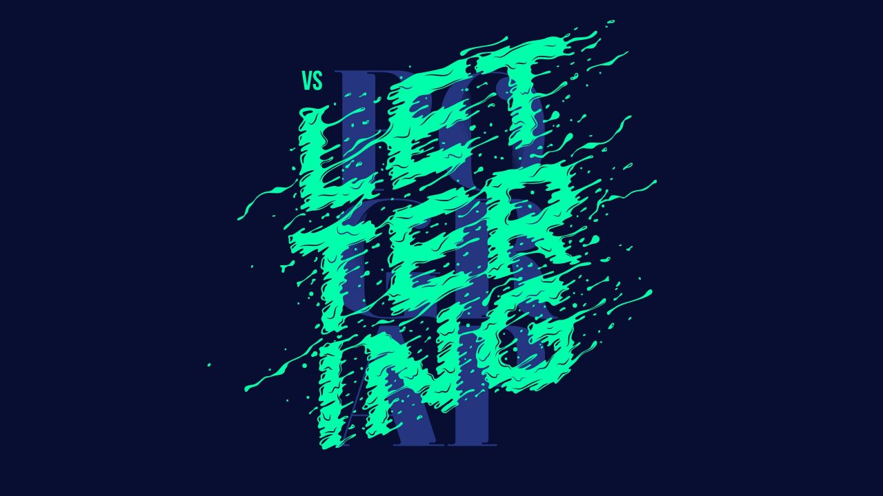 Typography vs Lettering Poster – Noem9 Studio